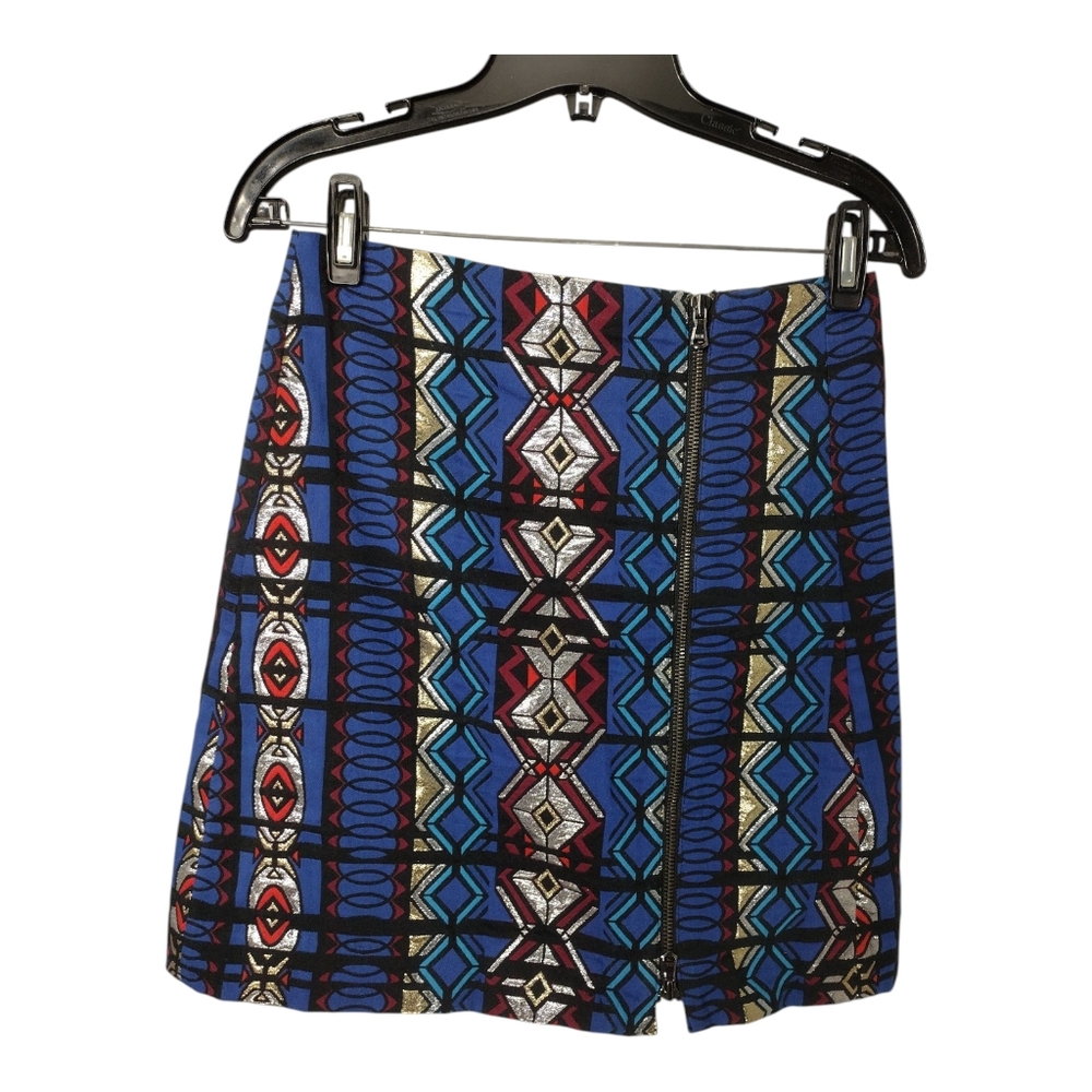 J. Crew Skirt Windowpane Jacquard Size 2